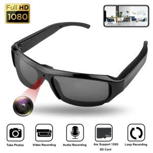 Portable 1080P HD Camera Video Recorder Wearable Sunglasses